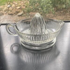 Vintage Anchor Hawking Clear Glass Citrus Juicer